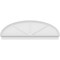 Ekena Millwork Elliptical 3 Spoke Architectural Grade PVC Combination Pediment, 78"W x 26-3/8"H x 2-3/4"P PEDPC078X265ELL03 - alternate 6